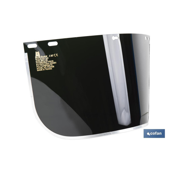 Remplacement de l'écran de protection de l'objectif sombre de 400 mm avec Normative EN166 COFAN 11000195