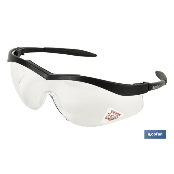 Sicherheitsbrillen mit klarem Glas Modell Eyes 2000 - Packung mit 12 Stück COFAN 11000023