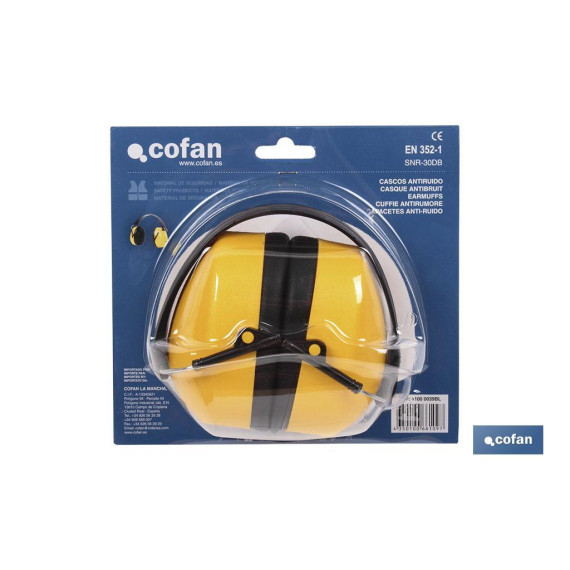 Noise Protection Headphones Yellow Color EN 352-1 COFAN 11000039