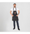 Latzschürze mit verstellbaren Schnallen, 5 Taschen, elastischer Jeansstoff TENERE 74X80 CM UNIFORMEN GARY'S 155300