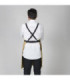 Grembiule con pettorina gourmet stampato 92X75 cm tessuto SARGA UNIFORMES GARY'S 158100