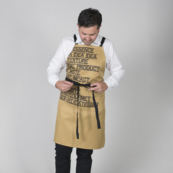 Avental com peito gourmet estampado 92X75 cm tecido SARGA UNIFORMES GARY'S 158100
