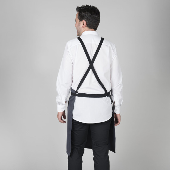 Delantal con peto gourmet estampado 92X75 cm tejido SARGA UNIFORMES GARY'S 158100