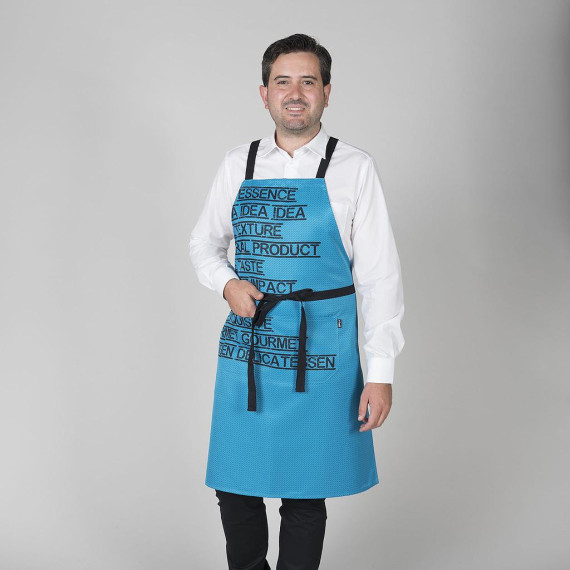 Avental com peito gourmet estampado 92X75 cm tecido SARGA UNIFORMES GARY'S 158100