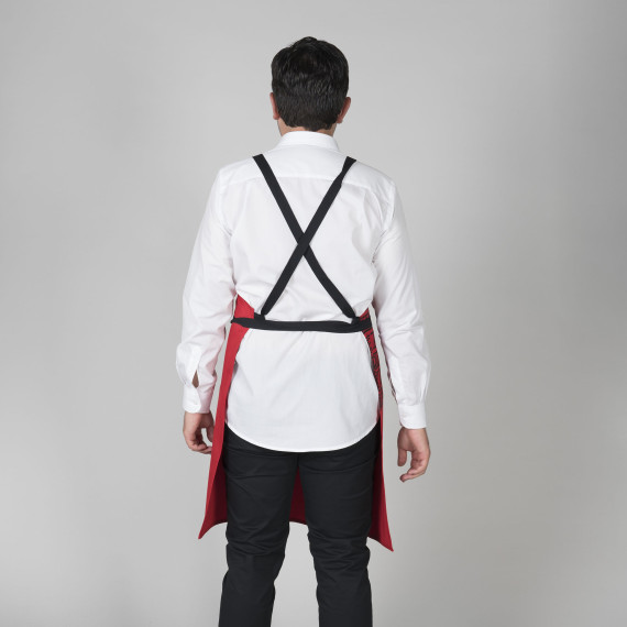 Avental com peito gourmet estampado 92X75 cm tecido SARGA UNIFORMES GARY'S 158100