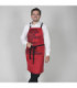 Grembiule con pettorina gourmet stampato 92X75 cm tessuto SARGA UNIFORMES GARY'S 158100