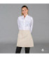 Tablier sans bavette en tissu organique de 45x68 couleur ivoire UNIFORMES GARY'S 159500