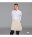 Tablier sans bavette en tissu organique de 45x68 couleur ivoire UNIFORMES GARY'S 159500