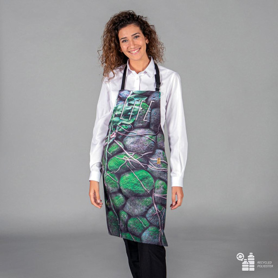 Hospitality apron with prints and bib 80x68 cm UNIFORMES GARY'S 159600