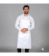 Classic hospitality apron with bib and front pocket, 91x74 cm, SARGA UNIFORMES GARY'S 159800 fabric.