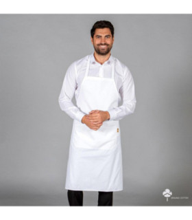 Klassisches Gastronomie-Schürze mit Latz und vorderer Tasche, 91x74 cm, Gewebe SARGA UNIFORMES GARY'S 159800
