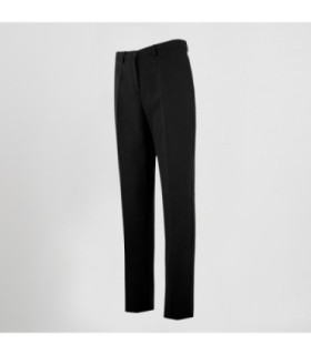 Pantalón de mujer sin bolsillos, con botón y cremallera delantera, tejido STRECH UNIFORMES GARY'S 203600