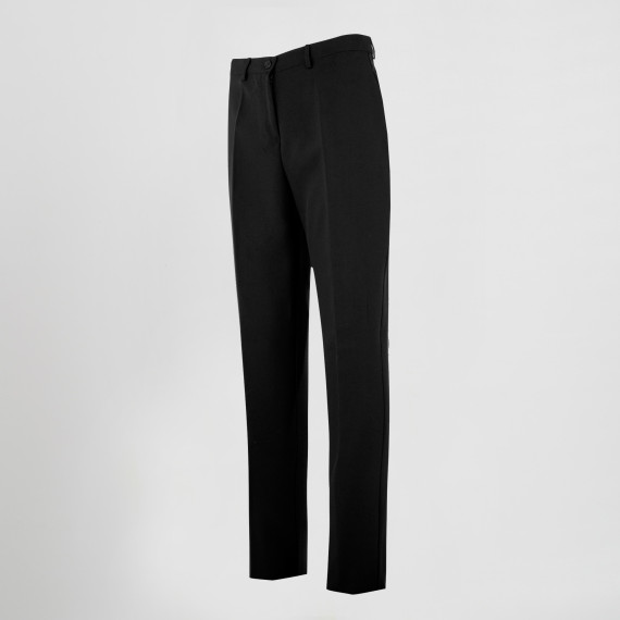 Pantaloni da donna senza tasche, con bottone e zip frontale, tessuto STRECH UNIFORMI GARY'S 203600.