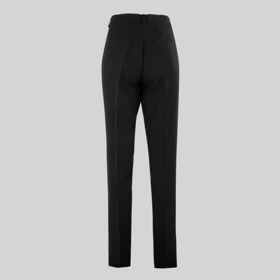 Pantaloni da donna senza tasche, con bottone e zip frontale, tessuto STRECH UNIFORMI GARY'S 203600.