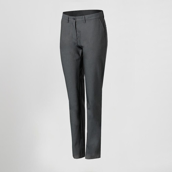 Calças de mulher chino para uniforme de trabalho de corte slim fit, tecido OJO DE PERDIZ UNIFORMES GARY'S 206200.