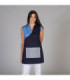 Casula de mulher tipo estola com colarinho mao e bolso central, tecido SARGA ESTELA UNIFORMES GARY'S 213100