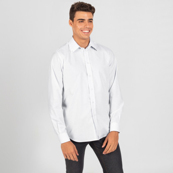 Chemise pour homme à manches longues avec pinces dans le dos, tissu OXFORD REDLINE UNIFORMES GARY'S 295200.
