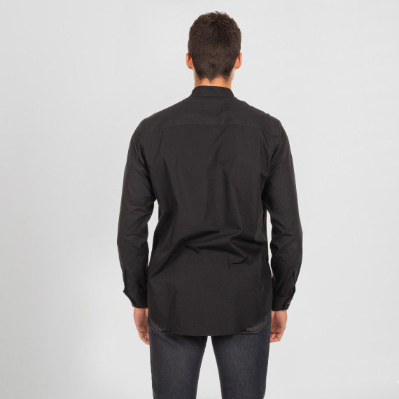 Men's shirt with Mao collar and long sleeves, poplin fabric POP REDLINE UNIFORMES GARY'S 296000