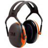 High visibility headband forestry earmuff X4A-OR PELTOR 3M