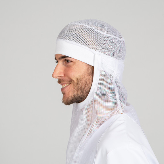 Unisex SAHARA mesh cap in white, made of 100% PES UNIFORMS GARY'S 408000.