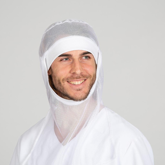 Unisex SAHARA mesh cap in white, made of 100% PES UNIFORMS GARY'S 408000.