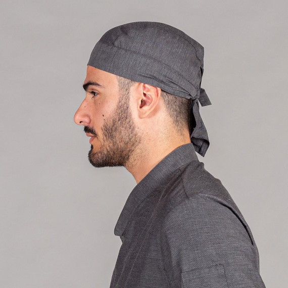 Cappello da Pirata Unisex regolabile colore grigio, tessuto CHAMBRAY UNIFORMI GARY'S 441400