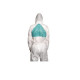 Comfortable protective garment against dust and mild splash, white + green Type 5/6 4520 (20 unds)