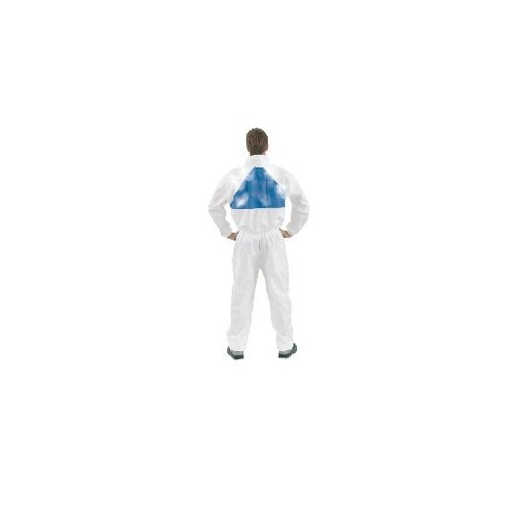 Comomodo indumento protettivo contro polvere e splash lieve, bianco + blu, tipo 5/6 4540+ (20 ms)