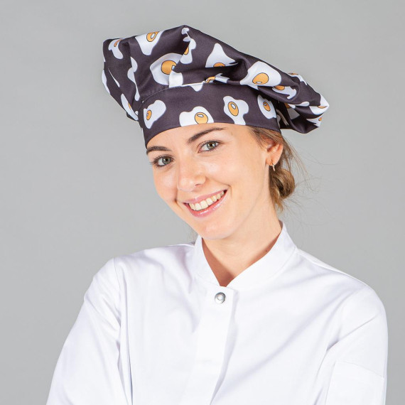 Cappello Gran Chef con velcro, design unisex con stampe varie, tessuto SARGA UNIFORMES GARY'S 448900.