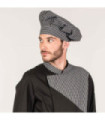 Gorro Gran Chef tipo champignon com velcro, de TELA PLANA DE QUADROS UNIFORMES GARY'S 449400