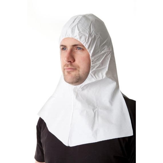 Hood in laminated polypropylene with white polyethylene, STANDARD SHARL 446 (300 hoods)
