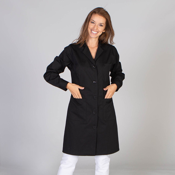 Accappatoio da donna con maniche lunghe e senza polsini, con tasche, in vari colori, tessuto SARGA UNIFORMES GARY'S 550000.