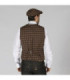 Men's vest with a closed design, pockets, and adjustable back, WELSH UNIFORMES GARY'S 950004 fabric.
