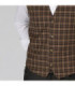 Colete masculino com design fechado, bolsos e ajuste nas costas, tecido WELSH UNIFORMES GARY'S 950004.