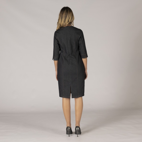 Vestido cremallera metálica trender 550004