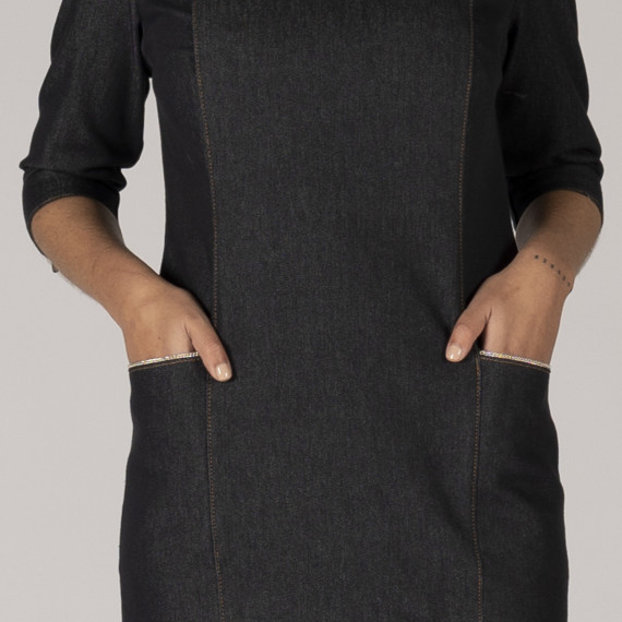 Vestido cremallera metálica trender 550004