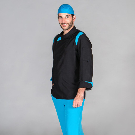 Unisex Kitchen Jacket Long Sleeves, Elastic Microfiber Fabric Abbeies 949800