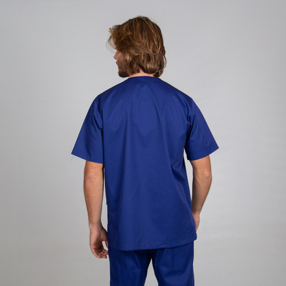 Unisex Kurzarm-Bluse mit V-Ausschnitt, erhältlich in verschiedenen Farben, aus SARGA UNIFORMES GARY'S 603000 Stoff.