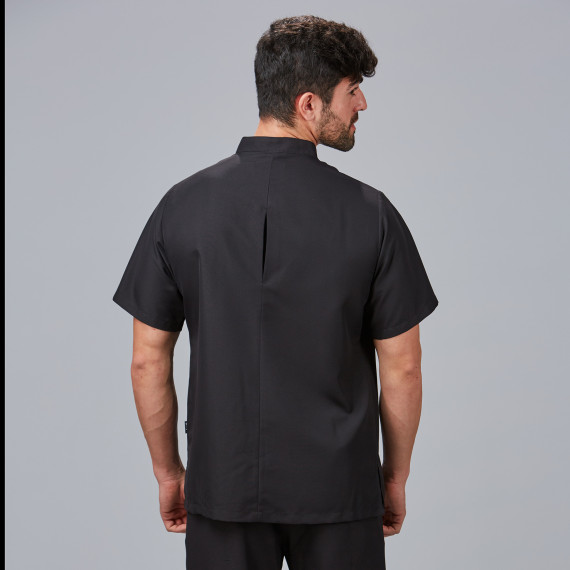 Chaqueta de hombre manga corta semi ajustada con botones de presión ocultos, tejido MICROFIBRA MILOS UNIFORMES GARY'S 610600