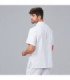 Men's short sleeve semi-fitted jacket with hidden snap buttons, MICROFIBER MILOS GARY'S UNIFORMS fabric 610600.