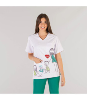 Blusa unisex ADA enfermería y doctores de estampados UNIFORMES GARY'S 611400
