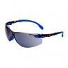 Gafas de seguridad de lente gris y montura azul/negro antirrayaduras Scotchgard™ (K y N) 3M