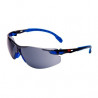 Lunettes de sécurité à lentille grise et monture bleu/noir anti-rayures Scotchgard™ (K et N) 3M