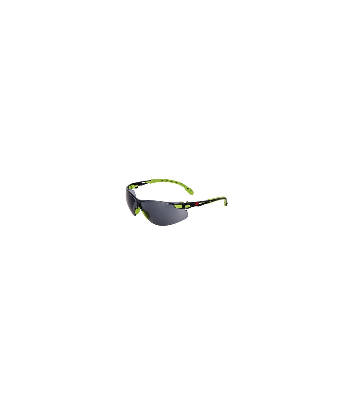 Mount Solus Gray Lens Safety Glasses and Green / Black Mount Scotchgard ™ Solus ...