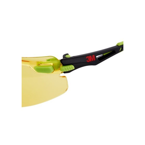 Solus 1203 Black / green yellow PC glasses, Scotchgard coating. S1203SGAF-EU (20 glasses)