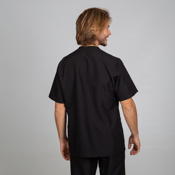 Camicia uomo con chiusura incrociata nascosta in tessuto antibatterico HUGO UNIFORMES GARY'S 612500