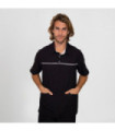 Polo da uomo con colletto a camicia e maniche corte, tessuto MICROFIBRA ELASTIK SLIM JAVIER UNIFORMES GARY'S 612900