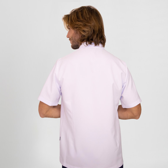 Polo da uomo con collo a camicia e maniche corte, tessuto MICROFIBRA ELASTIK SLIM JAVIER UNIFORMS GARY'S 612900