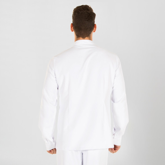 Weißes langärmliges medizinisches Hemd H2 für Herren AARON UNIFORMES GARY'S 613900
