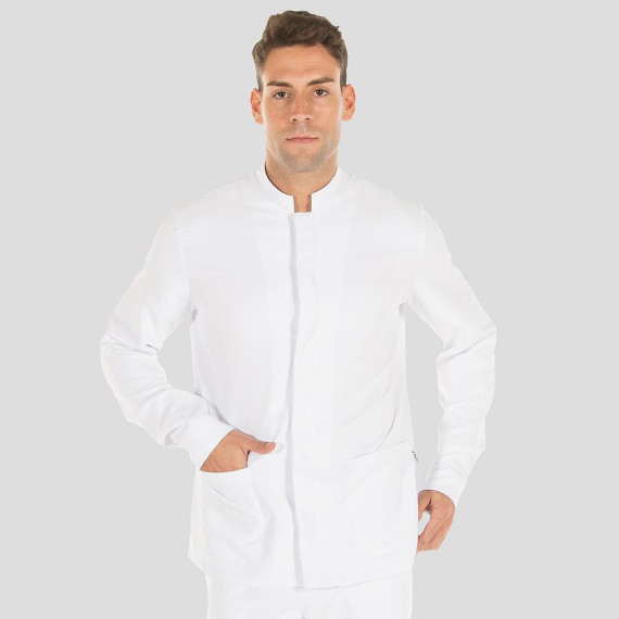 Weißes langärmliges medizinisches Hemd H2 für Herren AARON UNIFORMES GARY'S 613900
